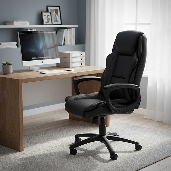 Office Armchair HALMAR Gordo, black ...