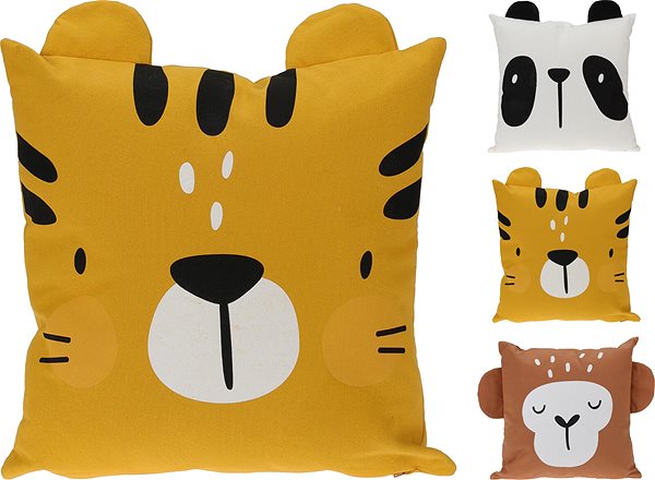 Párna H&L Baba Szafari tigris 40 × 40 cm sárga ...