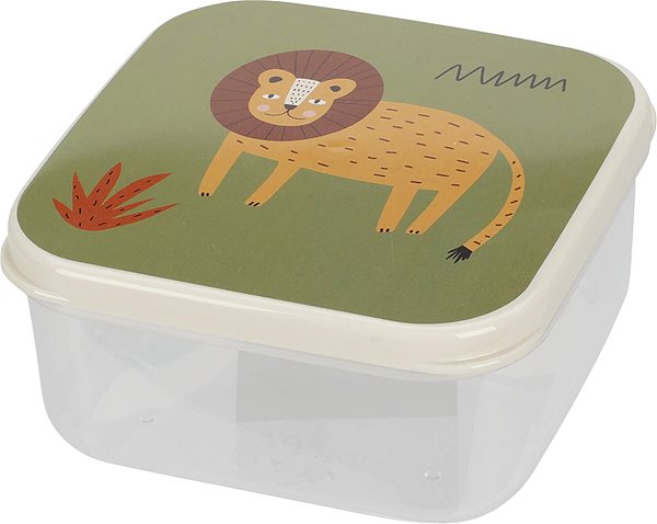 Lunch Box H&L Children's box, set of 4 (giraffe, lion, zebra, rhinoceros) ...