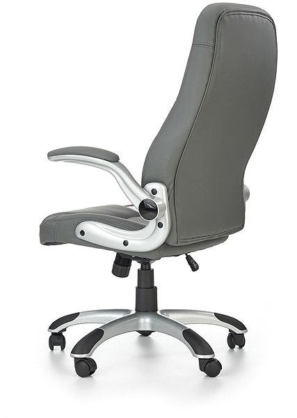Halmar Saturn office chair, grey/white.