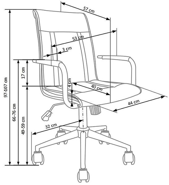 Office Chair Halmar Porto 2, white ...