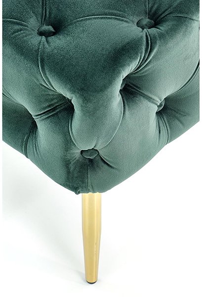 Halmar Athena Bench, Green/Gold.