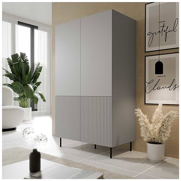 Halmar Asensio wardrobe, grey.