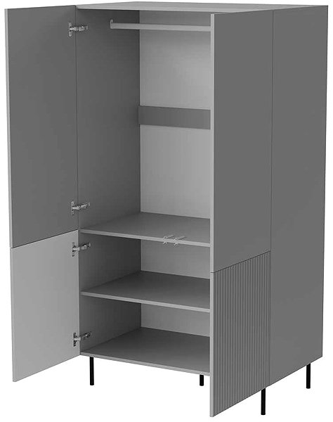 Halmar Asensio wardrobe, grey.