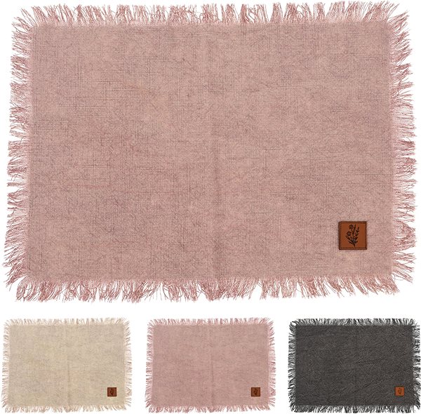 Tányéralátét H&L Edge Tányéralátét, pamut, 45×30 cm, rózsaszín ...