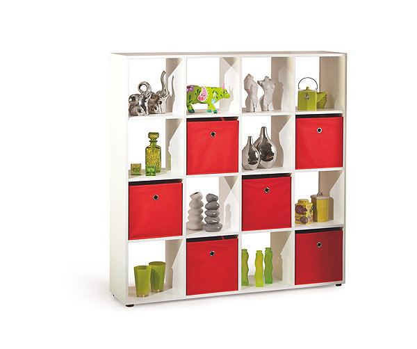 Shelving Unit HALMAR Caboto 16 white ...