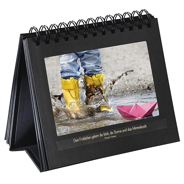 Photo Album HAMA table spiral for 12 photos 10 x 15 cm or 11 x 15 cm, black ...