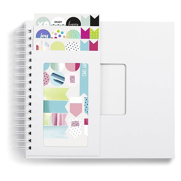 Photo Album HAMA creative set, spiral album + 3 sheets of stickers (DIY diary) ...