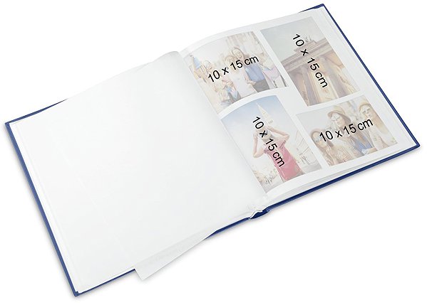 Fotoalbum HAMA Lazise Bookbound, 29 × 32 cm, 50 weiße Seiten, Gold ...