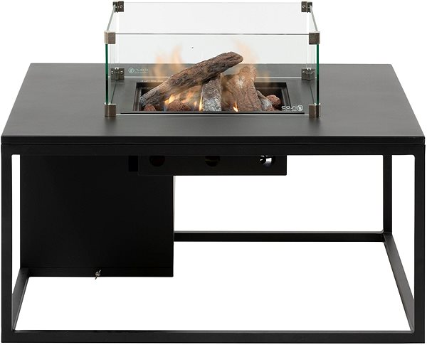 Garden Table COSI- Cosiloft 100 Gas Fire Pit Table Black Frame / Black Top Screen