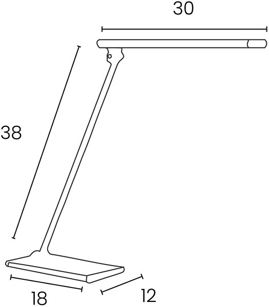 Stolová lampa Unilux Terra strieborná ...