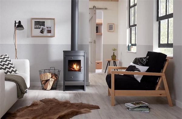 Fireplace stoves Trondheim fireplace stove, 7 kW, flue 150 mm .