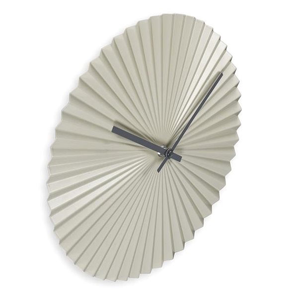 Wall Clock Hama Barbados diameter 30 cm, silent running, metal, grey-green ...