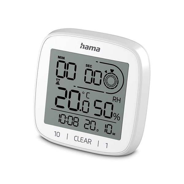 Wall Clock Hama Cyprus white ...