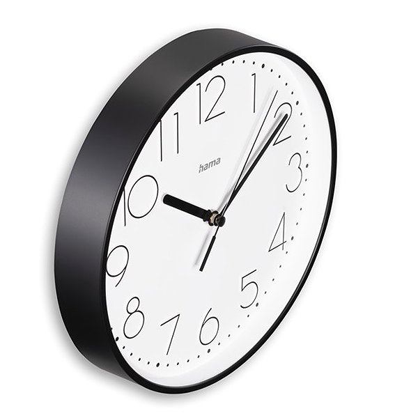 Wall Clock Hama Salina white/black ...
