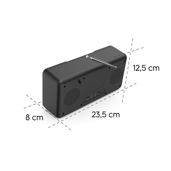 Radio Hama digital and internet radio DIR10, DAB+/FM/Bluetooth, App control ...