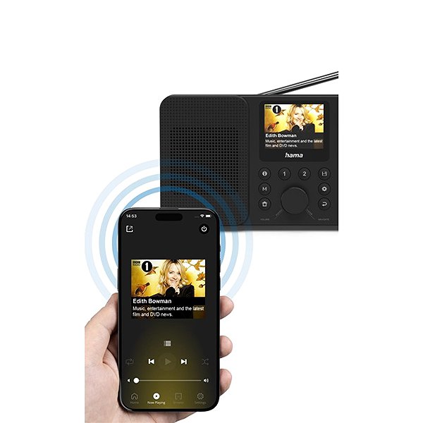 Radio Hama digital and internet radio DIR10, DAB+/FM/Bluetooth, App control ...