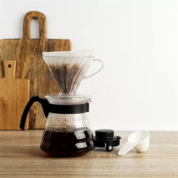Prekvapkávací kávovar Hario V60 Craft Coffee Maker, set (dripper + kanvice + filtre) ...