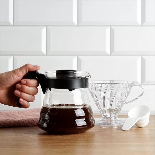 Prekvapkávací kávovar Hario V60 Craft Coffee Maker, set (dripper + kanvice + filtre) ...