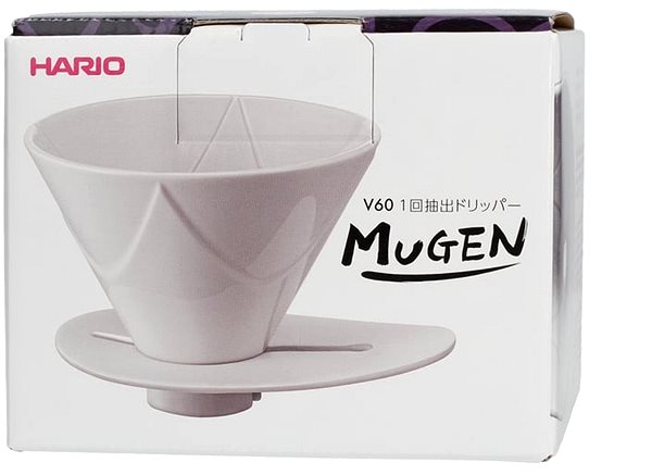 Filteres kávéfőző Hario One Pour Dripper Mugen V60 - kerámia, fehér ...