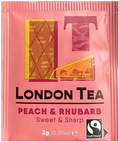 Čaj Hampstead Tea Fairtrade ovocný čaj broskyňa a rebarbora Peach & Rhubarb 20 ks ...