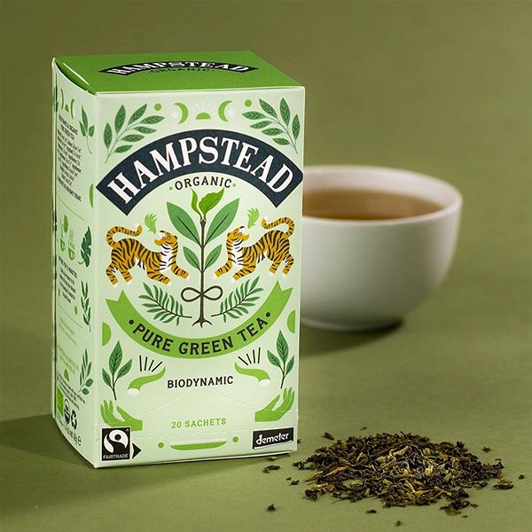 Čaj Hampstead Tea BIO zelený čaj 20 ks ...