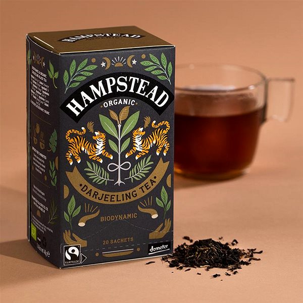 Čaj Hampstead Tea BIO čierny čaj Darjeeling 20 ks ...