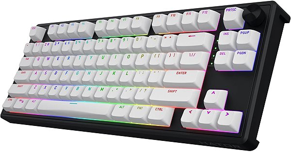 Gaming Keyboard Hator Skyfall 80 MAG ULTRA 8K, white and black - US ...