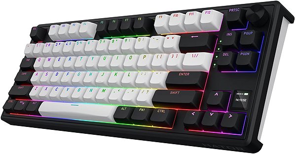 Gaming Keyboard Hator Skyfall 80 MAG ULTIMA 8K wireless, white and black - US ...