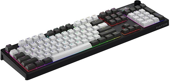 Gaming Keyboard Hator Skyfall 100 PRO wireless, white and black - US ...
