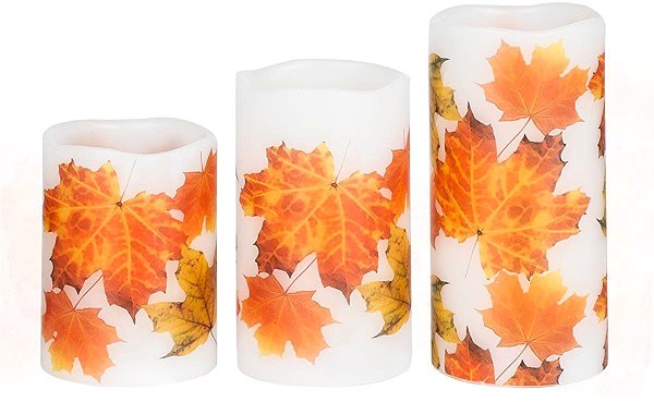 LED candle Haushalt LED candles Autumn, 3 pieces.