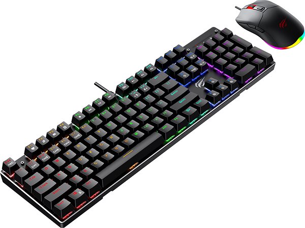 Keyboard and Mouse Set Havit Gamenote KB863CM - CZ/SK Lateral view