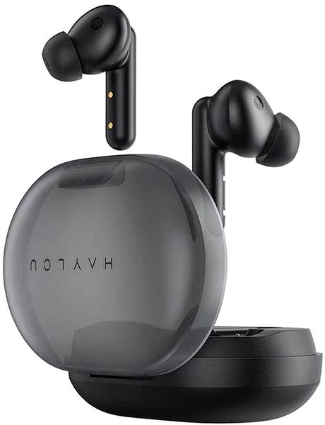 Wireless Headphones Haylou GT7 TWS Black Lateral view