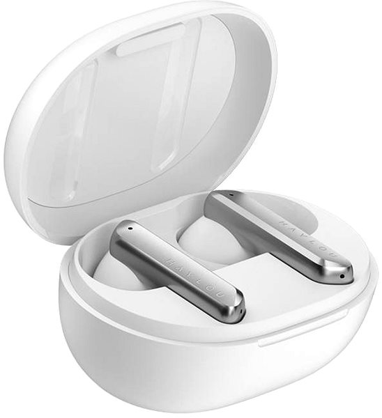 Wireless Headphones Haylou W1 TWS White Lateral view