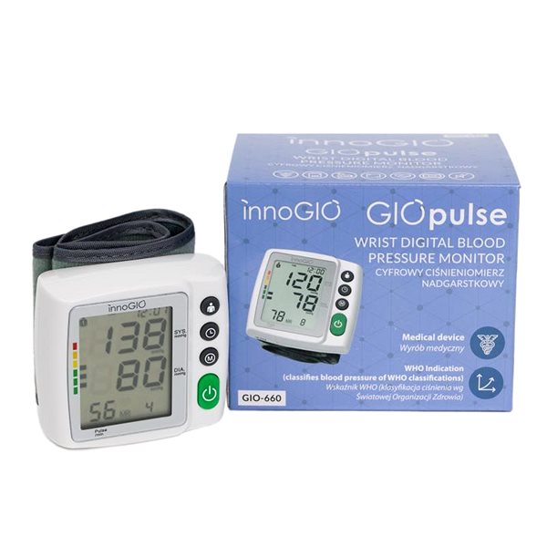 Pressure Monitor innoGIO GIOpulse GIO-660 Wrist Pressure Gauge ...