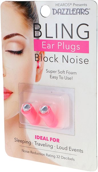 Füldugó HEAROS DAZZLEARS Bling Ear Plugs Pink NRR 32dB - 1 Pair ...