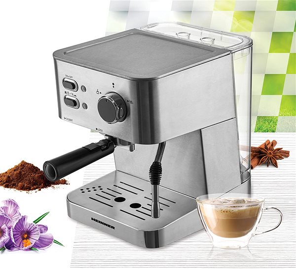 Lever Coffee Machine Heinner HEM-1050SS Lifestyle