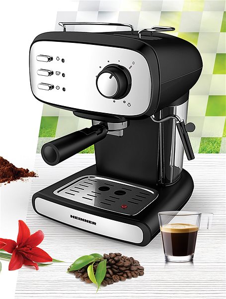 Lever Coffee Machine Heinner HEM-1100BKX Lifestyle