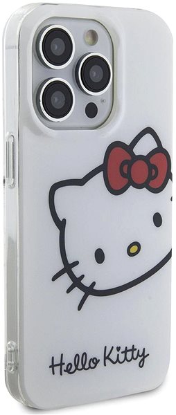 Kryt na mobil Hello Kitty IML Head Logo Zadný Kryt na iPhone 15 Pro White ...