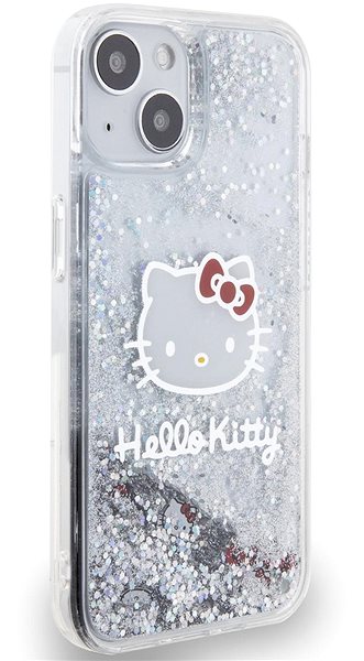 Handyhülle Hello Kitty Liquid Glitter Electroplating Head Logo Backcover für das iPhone 12/12 Pro Transparent ...