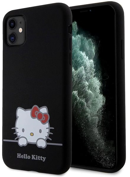 Handyhülle Hello Kitty Liquid Silicone Daydreaming Logo Backcover für das iPhone 11 Black ...