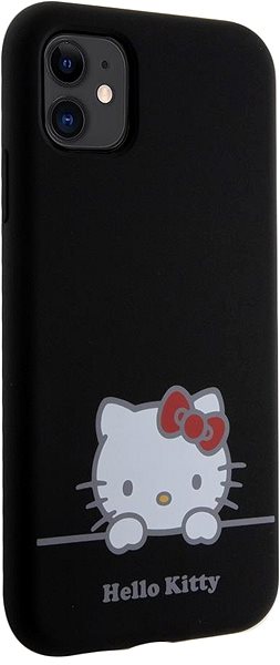 Kryt na mobil Hello Kitty Liquid Silicone Daydreaming Logo Zadný Kryt na iPhone 11 Black ...