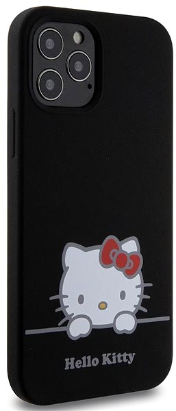 Telefon tok Hello Kitty Liquid Silicone Daydreaming Logo iPhone 12/12 Pro fekete tok ...
