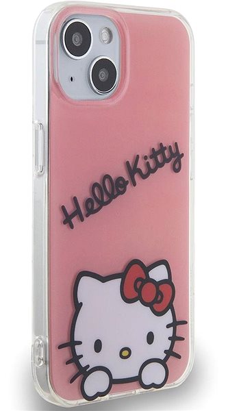 Kryt na mobil Hello Kitty IML Daydreaming Logo Zadný Kryt na iPhone 13 Pink ...