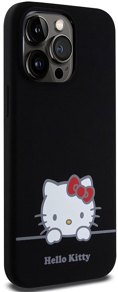 Kryt na mobil Hello Kitty Liquid Silicone Daydreaming Logo Zadný Kryt na iPhone 15 Pro Max Black ...