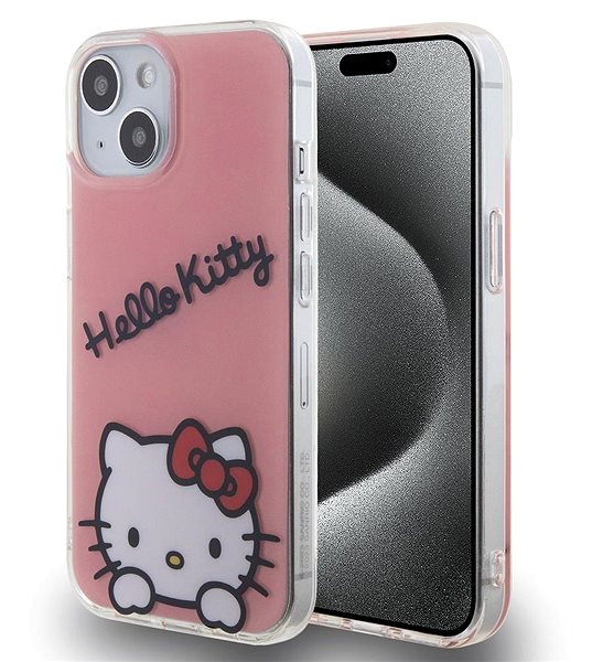 Telefon tok Hello Kitty IML Daydreaming Logo iPhone 15 rózsaszín tok ...