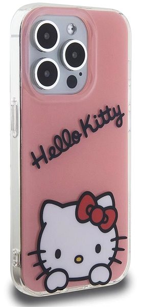 Kryt na mobil Hello Kitty IML Daydreaming Logo Zadný Kryt na iPhone 15 Pro Pink ...