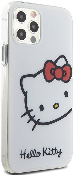 Kryt na mobil Hello Kitty IML Head Logo Zadný Kryt na iPhone 12/12 Pro White ...