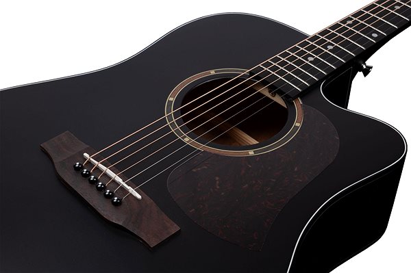 Henry’s BONEFIRE B101 acoustic guitar, black .