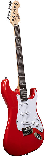 Henry's Jr. Bird STJ-01 Cardinal - Red electric guitar.